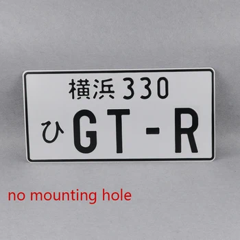 1pcs GTR jdm Slog Aluminija Japonski registrske Tablice Oznako R32 R33 R34 R35 GT-R