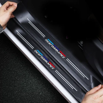 4PCS Nepremočljiva Ogljikovih Vlaken Zaščitna Nalepka za BMW E36 E39 E46 E60 E90 F30 F10 G20 G30 E30 M Dodatki