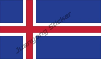 Moda Avto Nalepke Islandija Zastavo Zemljevid Styling Odsevno Nalepko Ustvarjalne Nalepke Premium Kakovosti Vinil za Avto, motorno kolo Potovanje