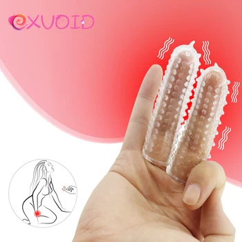 EXVOID Dvojno Prst Rokav Adult Sex Igrače za Ženske Vaginalne Massager Ženski Masturbator G-spot Klitoris Stimulator