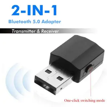 USB Bluetooth 5.0 Oddajnik Sprejemnik Mini Stereo Bluetooth AUX RCA, USB, 3.5 mm Jack Za TV PC Komplet Wireless Audio Adapter
