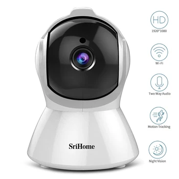 Sricam SH025 HD 1080P AI Telo Samodejno Sledenje IP Kamera, Wifi CCTV Kamera 2.0 MP H. 265 Smart Doma Notranjo Oddaljeni Pogled Baby Monitor