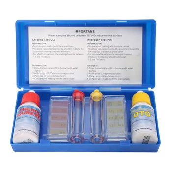 PH Vode Klor Test Kit Tester Hydrotool Testiranje Komplet za Plavalni Bazen Hydroponics Akvarij Dodatki