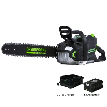 GreenWorks 82V GS181 2500W enakovredna 55cc Bencina motorno žago 18-Palčna Akumulatorski Žago