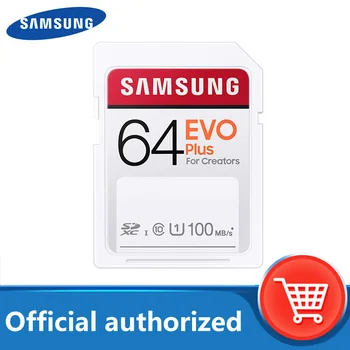 SAMSUNG EVO Plus SD Kartica 64GB Pomnilnika Kartico 100 M/s MicroSD 32GB 128GB 256GB C10 UHS-I 4K in FHD Video Fotoaparat SDHC SDXC