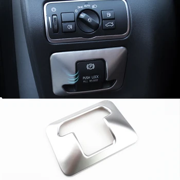 Car Interior Design Elektronske ročne zavore Gumb Ročno Zavoro Tipkovnico Trim Nalepke Za Volvo XC60 XC70 V60 S60 S80 2009-2015