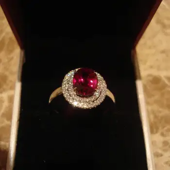 Oblikovalec original diamant, rubin, odpiranje nastavljiv prstan retro lahka luksuzni čar ženske blagovne znamke srebrni nakit