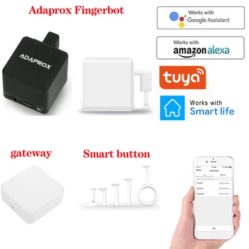 Adaprox Fingerbot Najmanjši Robot Smart Life/Tuya/Adaprox APP Nadzor Pametne Mehanske Roke Dela Z Alexa Google Pomočnik
