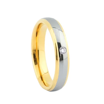 Volfram nakit prstani za ženske 14k Zlato prevlečeno ljubezen zavezništvo prst obljubo, poročni prstani za laides