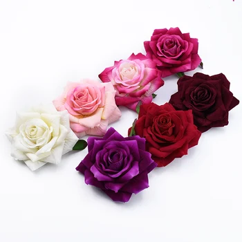 100 kozarcev na Debelo Umetne Vrtnice Dom Dekoracija dodatna Oprema Poroko Dekorativni Svile Cvetja za Scrapbooking Diy Darila