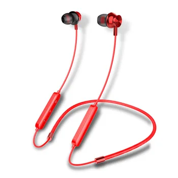 Vratu Visi Brezžični Športne Slušalke Bluetooth 5.0 Kovinski Bas Povodcem Bluetooth Slušalke
