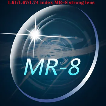 Zerosun 1.56 1.61 1.67 1.74 Indeks Objektiv Asferični G-8 Leč 2 Kos Anti Modre Svetlobe Odraža na Praske UV400 Optičnih za Rimless Okvir