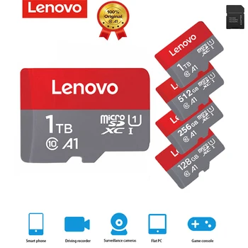 1T/512GB Lenovo Micro SD Flash Pomnilnik TF Kartice 128GB 256GB 32GB MicroSD Razred 10 Microsd High Speed TF Kartice Dropshipping
