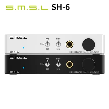 SMSL SH-6 Hifi Glasbeni Slušalke Ojačevalnik 2 Korak Pridobili Nastavitve Desktop Mini Ojačevalnik za Slušalke SU6 Dekoder ES9038Q2M OPA1612*4