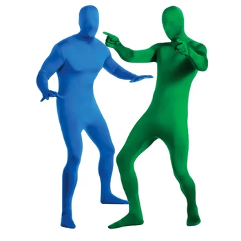 PULUZ Elastično Telo Zelen Zaslon bo Ustrezala Videa, Chroma Key Ozadju Nevidno Učinek Tesno Obleko Obleka, Cosplay Costumes160-180 cm