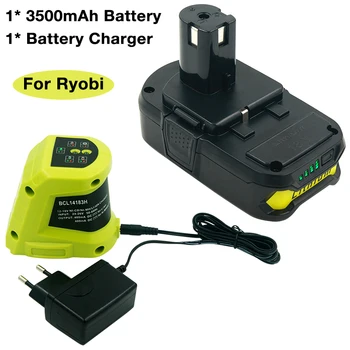 (Baterija+polnilec ）3.5 Ah Litij-18V Nadomestna Baterija za Ryobi EDEN+ P102 P103 P108 & Ni-Cd in Ni-Mh baterija Li-ion Univerzalni Polnilnik