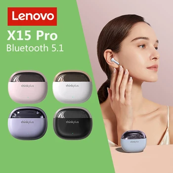 Lenovo X15 Pro Brezžične Slušalke TWS Bluetooth Slušalke Touch Kontrole Šport Slušalke Stereo Čepkov Za Telefon Android