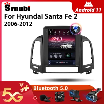 Srnubi Android 11.0 avtoradia za Hyundai Santa Fe 2 2006-2012 Večpredstavnostna Video 2Din 4G WIFI, GPS Navigacija Carplay Vodja Enote