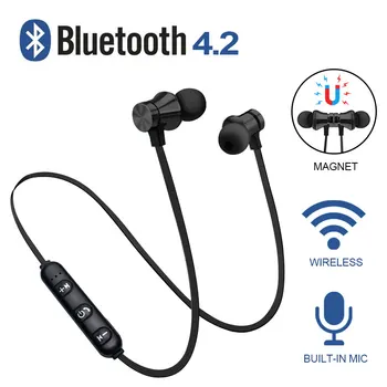 Brezžične Slušalke Bluetooth Slušalke Magnetni Čepkov Nepremočljiva Šport Z Mikrofonom Za iPhone, Sony Xiaomi Meizu Gaming Slušalke