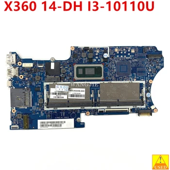 Uporablja Za HP Paviljon X360 14-DH Prenosni računalnik z Matično ploščo 18742-1 448.0GG03.0011 i3-10110U DDR4 L67766-601 100% Dela
