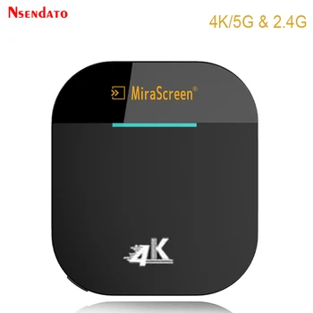 Mirascreen G5 2.4 G/5 G 4K Brezžični HD Wifi Zaslonu TV Dongle Palico Adapter za Miracast Airplay DLNA TV Sprejemnik Za Android IOS