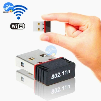 Brezžični Mini USB Wifi Adapter 802.11 N, 150Mbps USB2.0 Sprejemnik MTK7601 Wi-Fi Kartico Sprejemnik Za Namizje Prenosni računalnik MAC