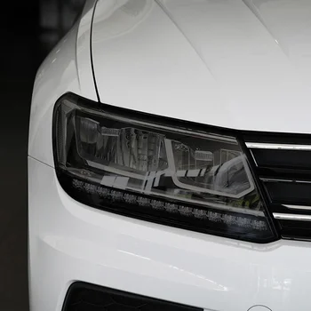Avtomobilski Žarometi Zaščitno folijo Odtenek Luč Prekajene Črno Transparentno TPU Nalepke Za VW Volkswagen Tiguan 2017-2019 Dodatki