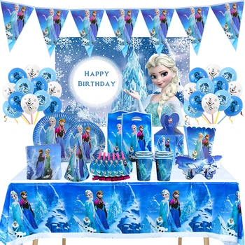 Disney Zamrznjene Rojstni Dekoracijo Elsa & Ana Princesa Baloni Namizna Stranka Dobave Baby Tuš Bonboniera Stranka Darilo