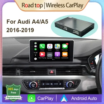 Brezžični Apple CarPlay Android Auto Decorder za Audi A4 A5 2016-2019, z MirrorLink AirPlay Avto, Predvajanje USB, HDMI, Kamera Zadaj, BT